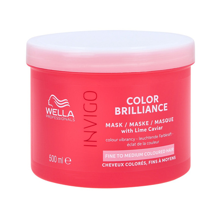 WELLA INVIGO COLOR BRILLIANCE MASK Maska do włosów farbowanych cienkich / normalnych 500 ml