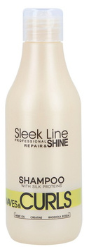 Stapiz Sleek Line WAVES&CURLS Szampon do włosów kręconych 300 ml