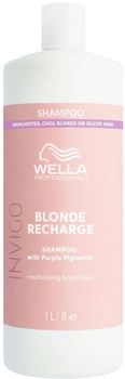 WELLA INVIGO BLONDE RECHARGE SHAMPOO Szampon do włosów zimny blond 1000 ml