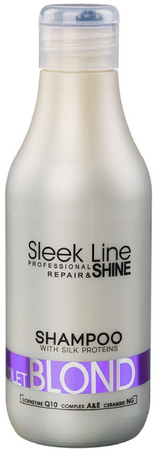 Stapiz Sleek Line Violet Blond Szampon do włosów blond i rozjaśnianych 300 ml