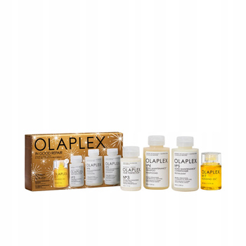 OLAPLEX In Good Repair Kit Zestaw świąteczny, No.3 50ml + No.4 100 ml + No.5 100 ml + No.7 30 ml