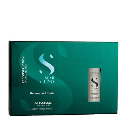 Alfaparf Semi di Lino Reconstruction Ampułka regenerujące do włosów zniszczonych 13 ml