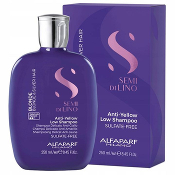 Alfaparf Semi Di Lino Anti-Yellow Low Shampoo Szampon do włosów blond 250 ml