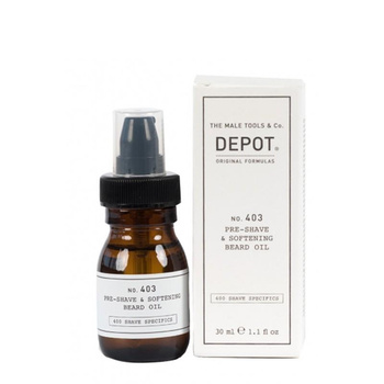 Depot No. 403 Pre-Shave&Softening Beard Oil Olejek przed goleniem i zmiękczający brodę 30 ml