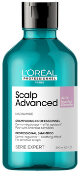 Loreal Scalp Advanced Szampon kojący do wrażliwej skóry głowy 300 ml