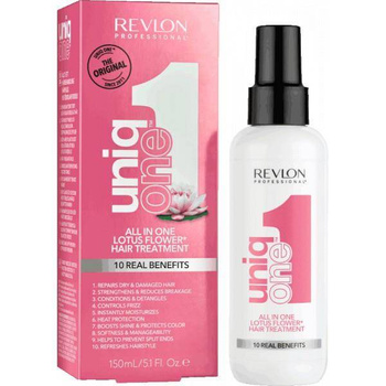 Revlon UniqOne Lotus Flower Maska o zapachu lotosu w spray-u 10 korzyści 150 ml