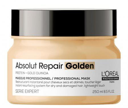 Loreal Gold Absolut Repair Maska do włosów zniszczonych z drobinkami złota 500 ml