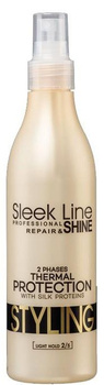 Stapiz Sleek Line Shine Dwufazowy płyn do prostowania włosów z jedwabiem 300 ml