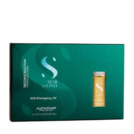Alfaparf Semi di Lino Reconstruction Ampułka regenerujące do włosów zniszczonych 13 ml