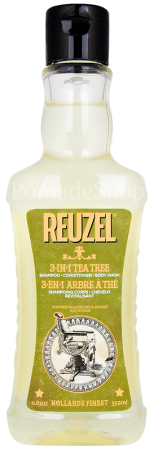 REUZEL 3 IN 1 Tea Tree Szampon, odżywka i żel pod prysznic w jednym  350 ml