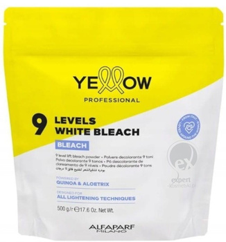 Yellow Bleach 9 Levels Of Lift Bezpyłowy rozjaśniacz do 9 tonów 500 g