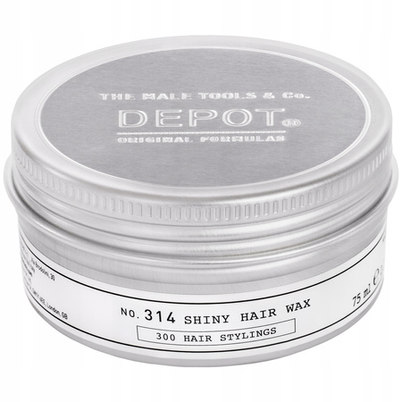 Depot No. 314 Shiny Hair Wax Półpłynny wosk nabłyszczający o średnim utrwaleniu  75 ml