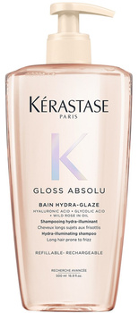 Kerastase Gloss Absolu Hydra Glaze Szampon nawilżająco-nabłyszczający do włosów puszących się 500 ml