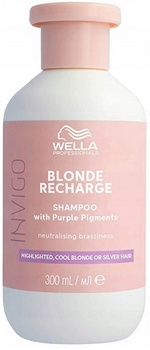 WELLA INVIGO BLONDE RECHARGE SHAMPOO Szampon do włosów zimny blond 300 ml