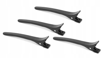 FOX Klipsy Plastikowe Czarne 4 szt.