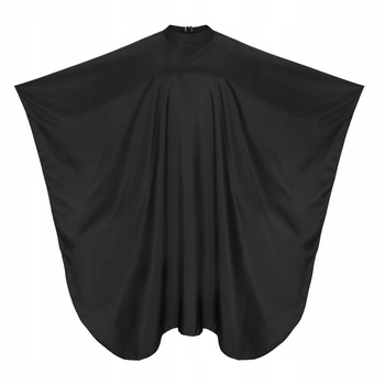 FOX Peleryna fryzjerska z silikonowym kołnierzem Earth Colors Coal Czarna