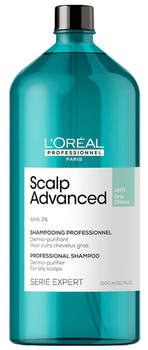 Loreal Scalp Advanced Anti Grass Oilness Szampon oczyszczający 1500 ml