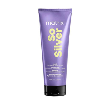 Matrix Total Result So Silver Maska z pigmentem do włosów siwych i blond 200 ml
