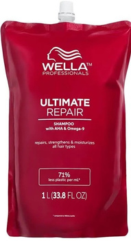 Wella Professionals Ultimate Repair Step 1 Szampon regenerująco - nawilżający do wszystkich rodzajów 1000 ml Uzupełnienie