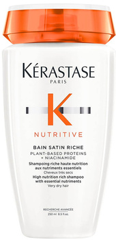 Kerastase Nutritive Bain Satin Riche Wzbogacona kąpiel odżywcza do włosów grubych 250 ml