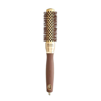 Olivia Garden Expert Blowout Shine Szczotka do modelowania i suszenia włosów złoto brązowa 25 mm
