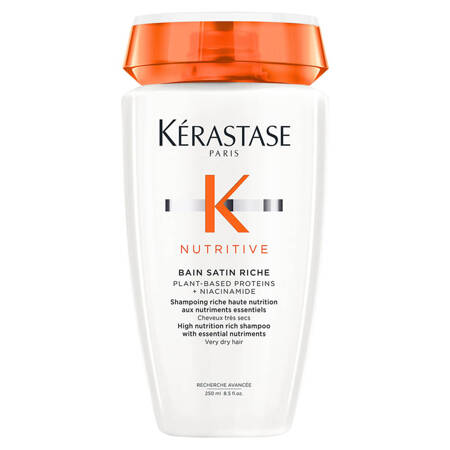 Kerastase Nutritive Bain Satin Riche Wzbogacona kąpiel odżywcza do włosów grubych 250 ml