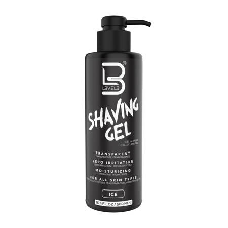 LEVEL3 SHAVING GEL Żel do golenia - ICE 500 ml